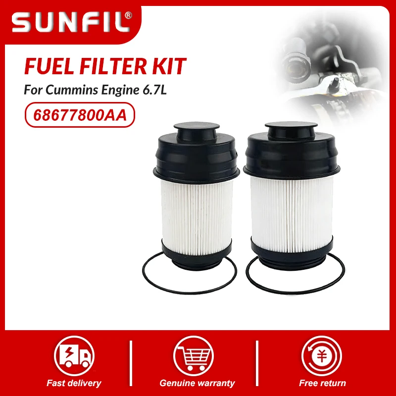 

Fuel Filter Kit 68677800AA for Cummins Engine 6.7L Ram Vehicle 2500 3500 4500 5500 2025-2026