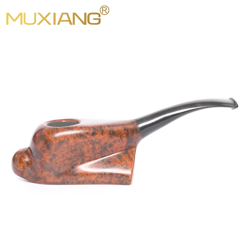 MUXIANG Briarwood Tobacco Pipe Hand-carved Pipe Father's Day Gift Freestyle Pipe Puffer Animal Shaped Pipe