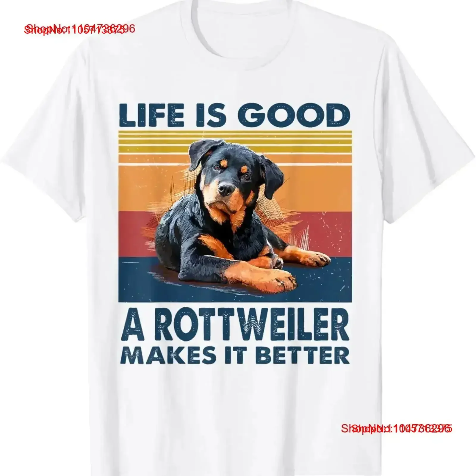Vintage Rottweiler Make Life Better Dog Lover T Shirt Washed fashion graphic Soft Slightly homme Stretched vintage Washed