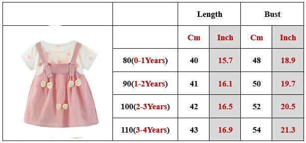 Summer Baby Girl Dress Cartoon Bow Suspenders Casual Dress Princess Birthday Party Dress Kid Clothes Girl Children Set A1184