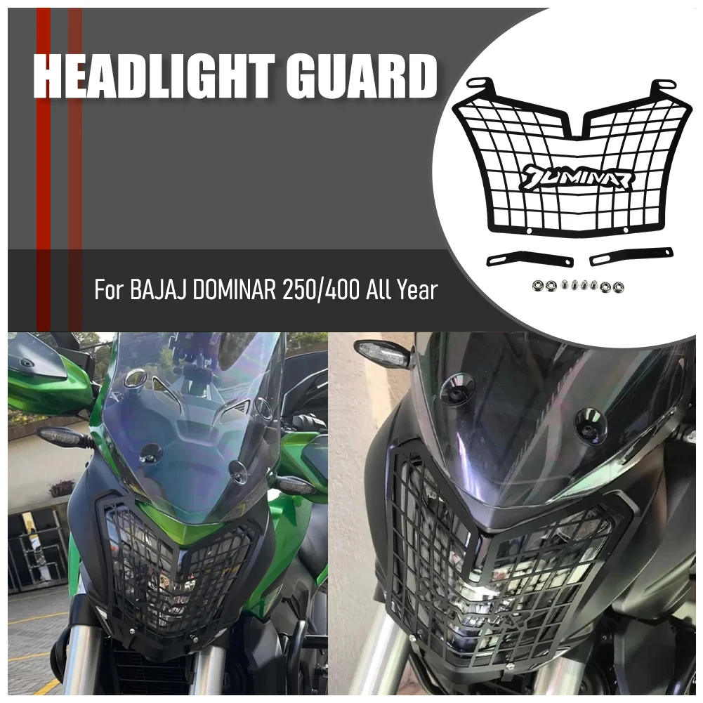 

For BAJAJ DOMINAR 250 400 Motorcycle Headlight Guard Cover Protection Grill 2017 2018 2019 2020 2021 2022 2023 2024 2025 2026