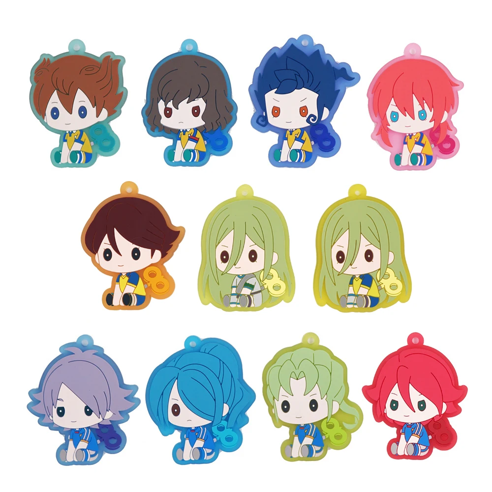 Inazuma Eleven Anime Endou Mamoru Fubuki Shirou Gouenji Shuuya Handa Shinichi Kazemaru Ichirota PVC Keychain