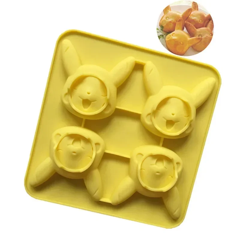 Pokemon Pikachu Cake Mold Creative Kitchen Handmade Baking Tools Ice Cube Mould Mousse Chocolate Mould Cake Baking Mould Gifts