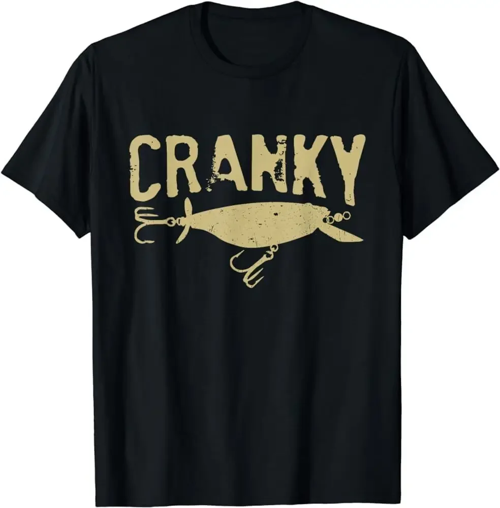 Funny Cranky - Crankbait Fishing Lure Humor Fishermen T-Shirt