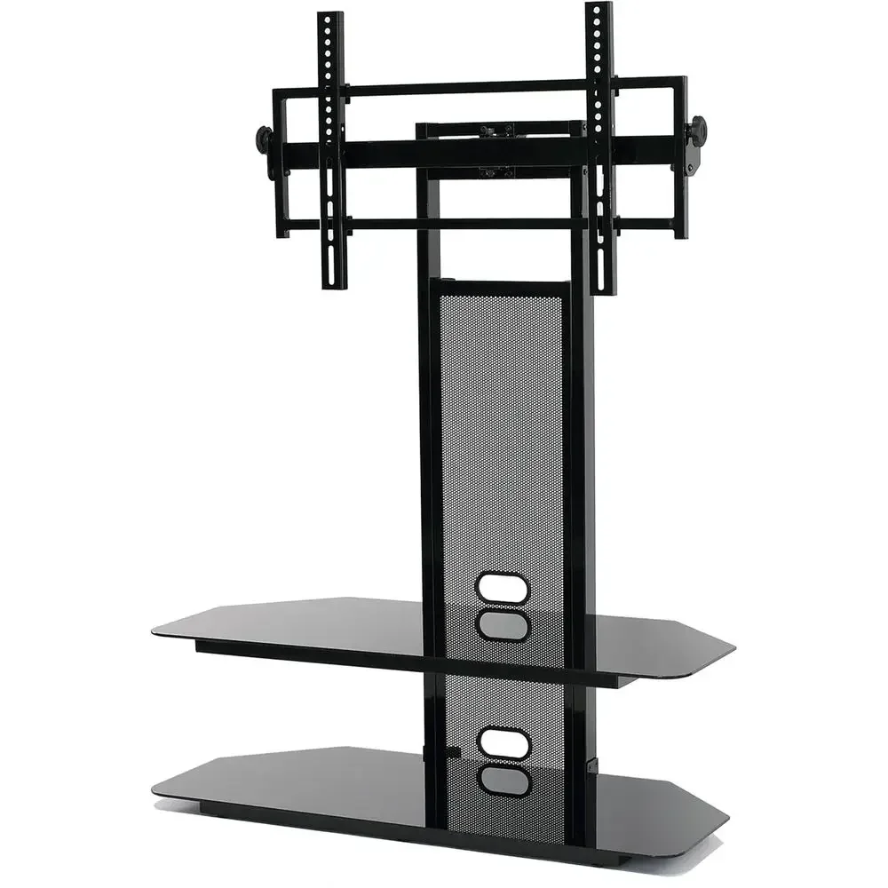 85 Black TV Stand Mount with Audio Video Shelf