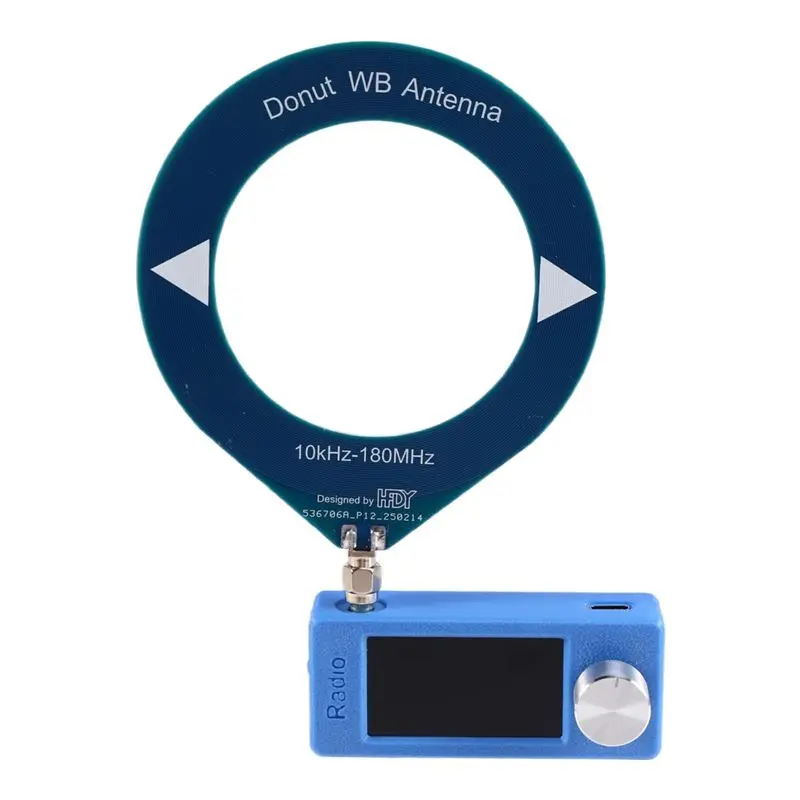 

Мини-радиоприемник B67C SI4732 с интерфейсом SMA, 10-180 МГц, с мини-антенной-петлей, карманный, для приема LSB, USB, AM, FM