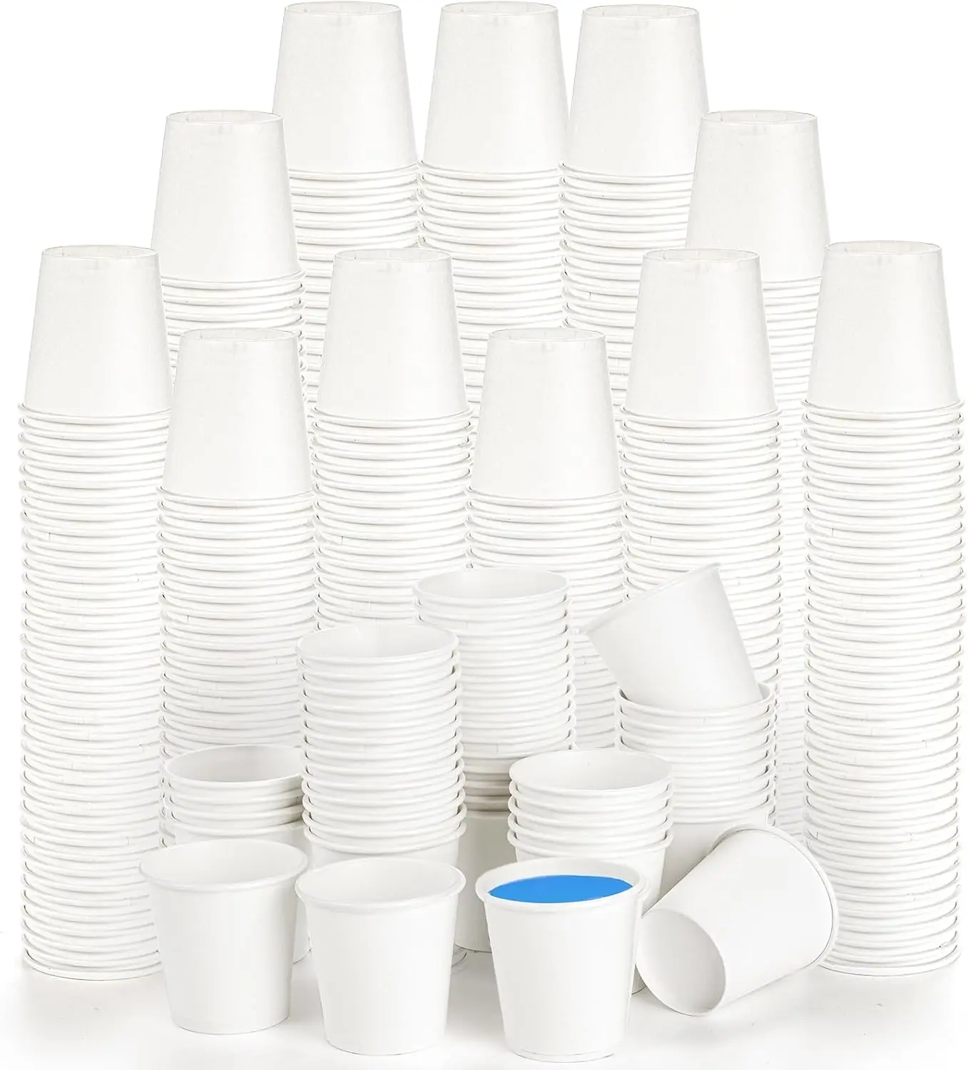 

1000 Pack 2 oz Paper Cups, Mouthwash Cups Bathroom Cups Mini Paper Cups Small Disposable Cups for Party, Picnic, Travel,