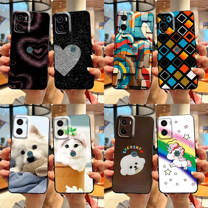 For Motorola Moto G05 Case Cute Fashion Heart Cartoon Soft TPU Silicon Back Cover for Moto G05 4G MotoG05 G 05 2024 Phone Cases