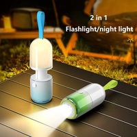 2024 New Camping Light Flashlight 3-in-1 Charging Portable Ambient Decorative Night Light Long Endurance Outdoor Camping Lamp