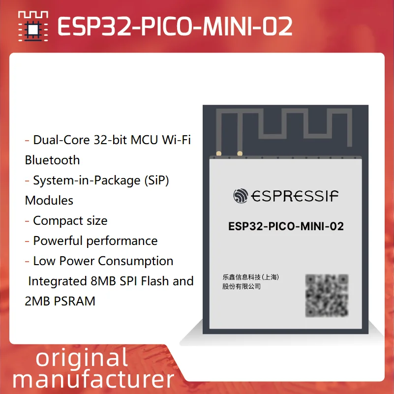 ESP32-PICO-MINI-02 Wi-Fi маломощный модуль Bluetooth MCU