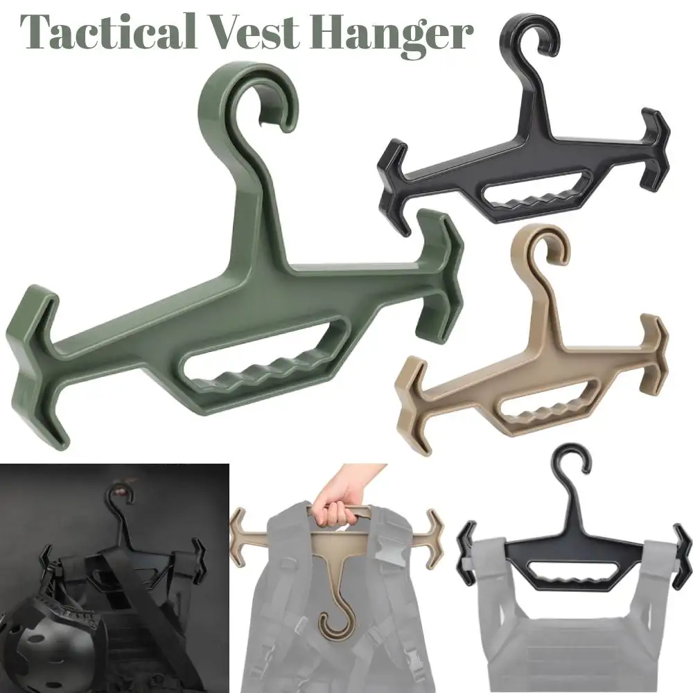 Tactical Vest Hanger Heavy Duty Body Armor Coat Hanger Tactical Hanger Helmet Military Gear Survival Hunting Vest Accessories