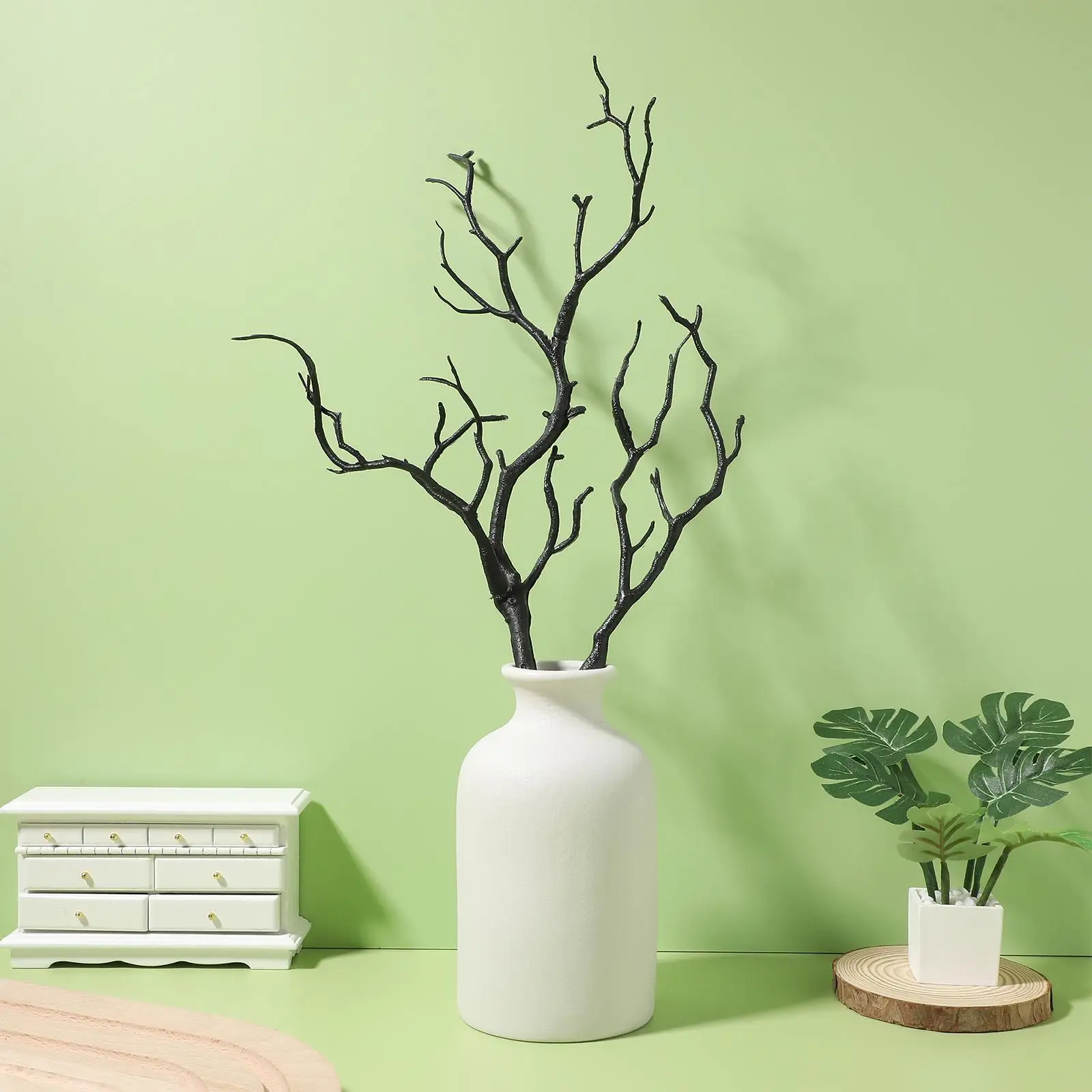 

4pcs Artificial Dried Antlers Tree Branches Artificial Branches Decorative Plant Twigs Decors