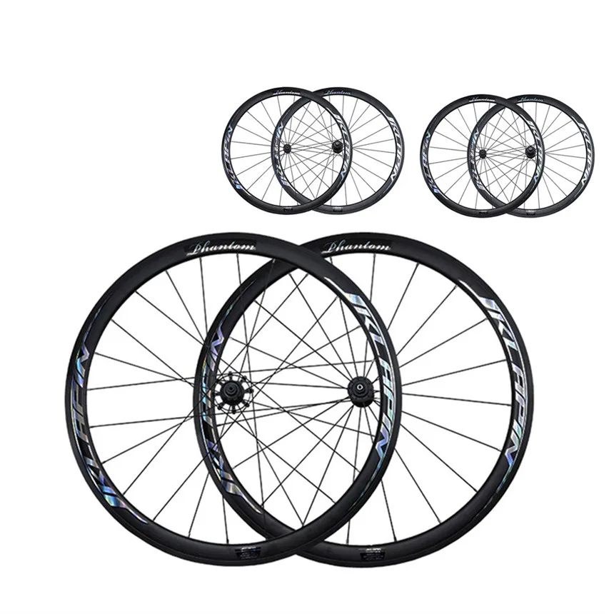 

JKLapin Litepro Bicycle 700C 40MM V Brake 100x130MM Wheelset Road Bike 11S Bend Straight Pull Alloy Wheels