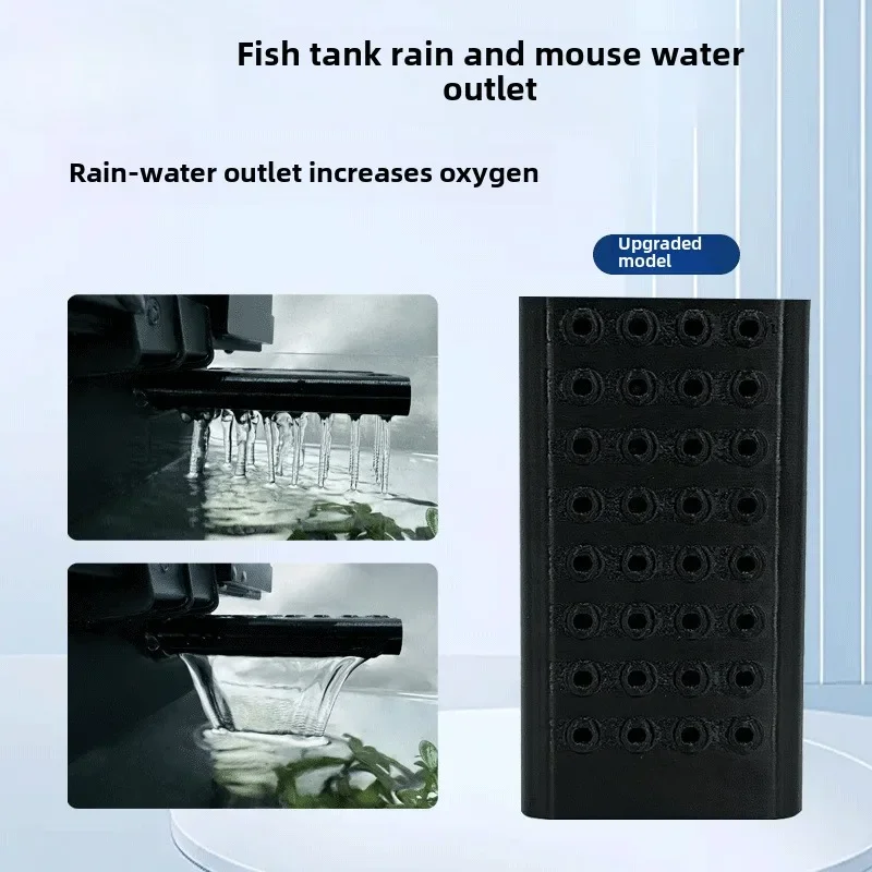 1Pc Xiaomi smart aquarium waterfall rain shower 2-in-1 spout connector transformation upgrade drip flow oxygenation dual-use