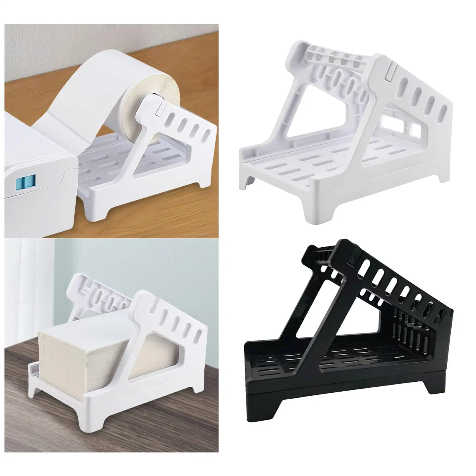 Thermal Label Holder Compact Desktop Printer Accessory Label Basket for Rolls and Fanfold Labels Factory Home Retail Supermarket