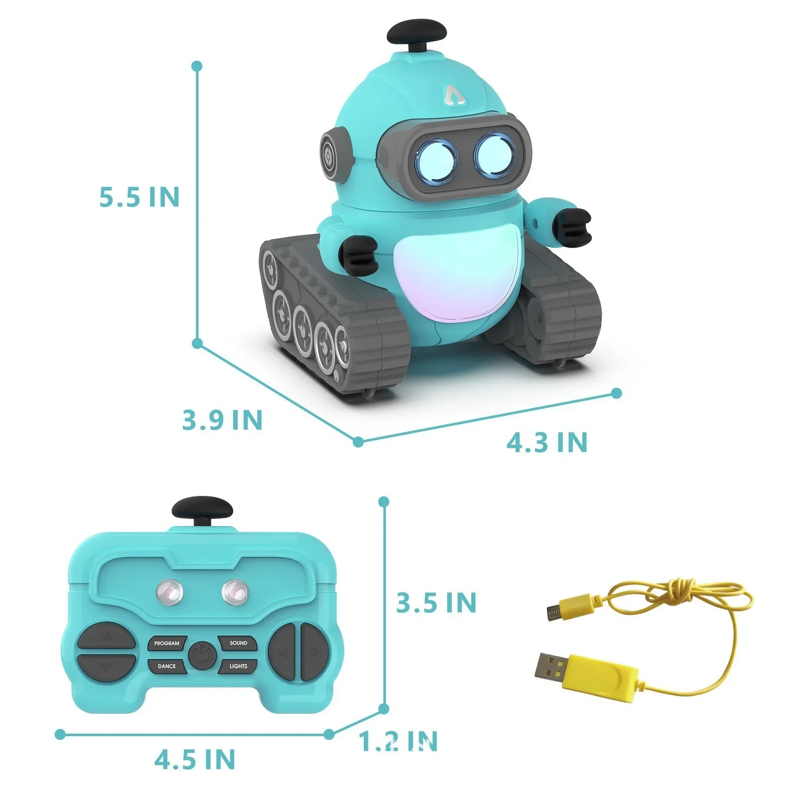 R01 remote control programming robot can dance, record and sing birthday gift box educational toy car