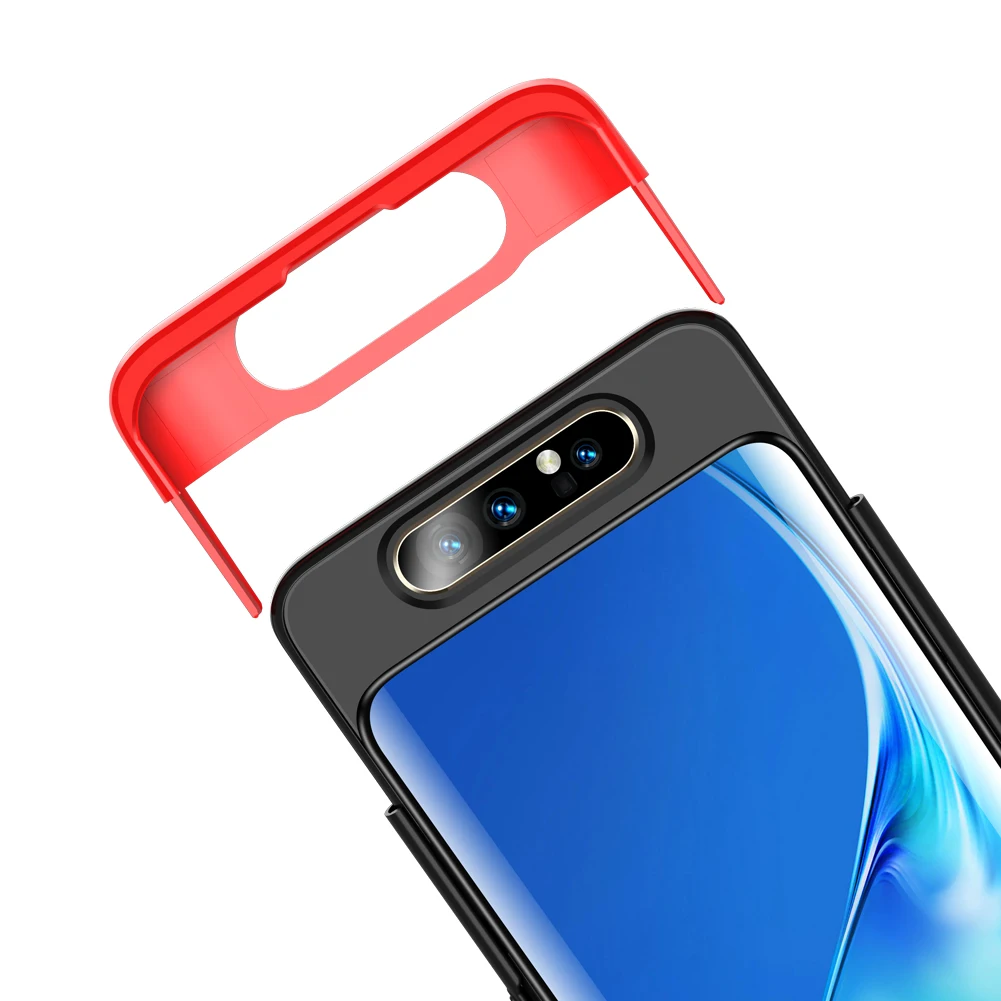 Armor Camera Lifting Protection Case for Samsung Galaxy A80 Case 3 in 1 Shockproof Matte Hard Phone Cover for Samsung A80 Coque