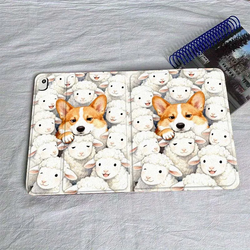 

Cartoon Cat Dog For iPad Pro Air Mini 1 2 3 4 5 6 7 7th 8th 9th 10th 11th 10.2 9.7 10.5 10.9 11 12.9 Tablet Case