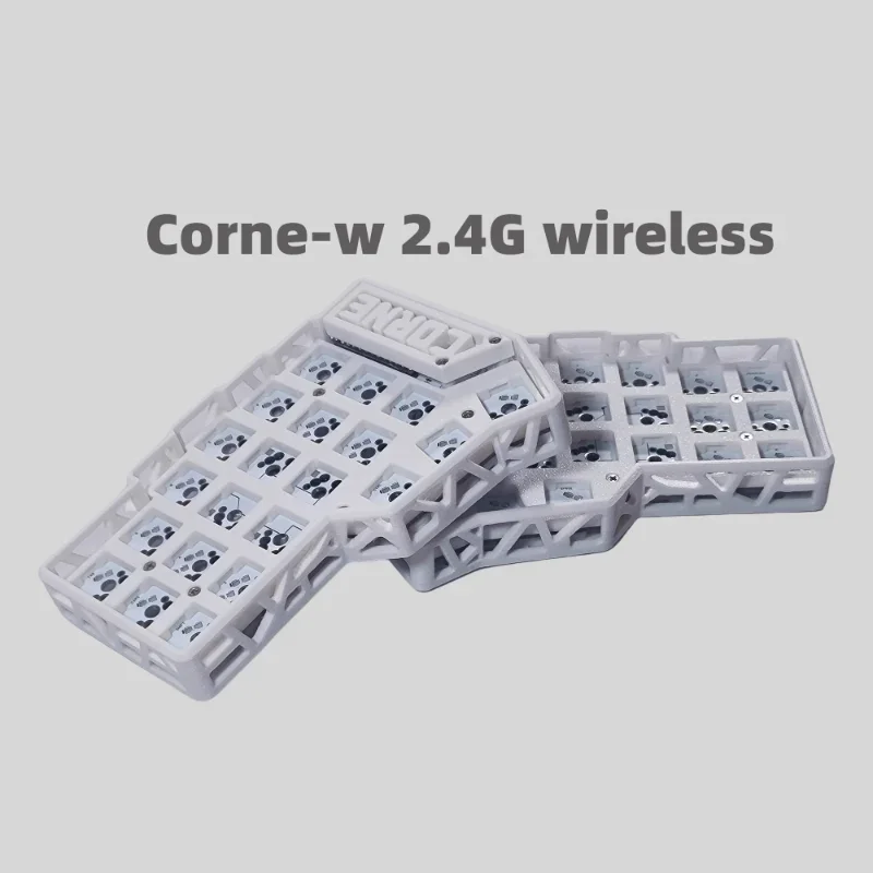 

Corne-w 2.4G wireless split keyboard Kit Single Mode Adjustable Tenting Legs Cuatomized Gamer 42key Vail Keyboards for Mx Switch
