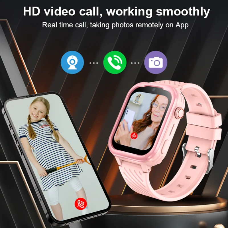 ساعة Getfitsoo Kids الذكية 4G Android 8.1 Whatsapp KT15Pro مكالمة فيديو GPS SOS مقاومة للماء ساعة هاتف مزودة بكاميرا