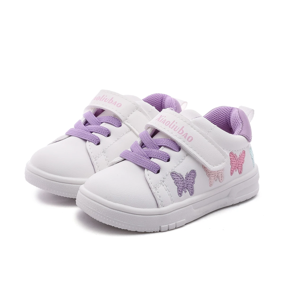 

Baby Girls Butterfly embroidery pattern Toddler Shoes Lightweight Comfortable Non-slip Casual Shoes