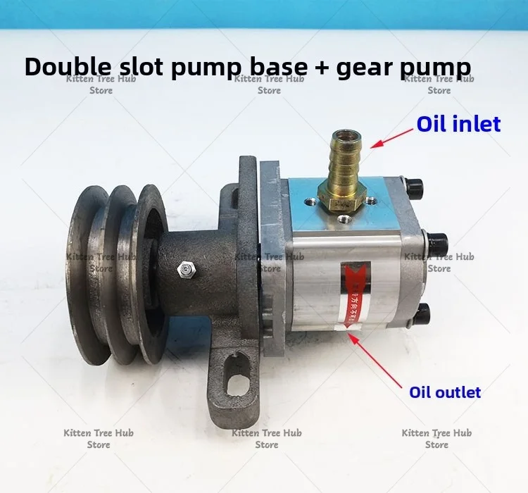 3 Series Gear Pump 304/306/310/314/316/320/325 Hydraulic Oil Pump Single Groove Double Groove Pump Base Wheel