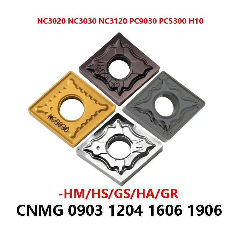 

Original CNMG190616-GR NC3120 CNMG120408-HM NC3030 PC9030 CNMG120404-GS PC9030 CNMG190612 NC3020 Carbide Inserts CNC CNMG 160608