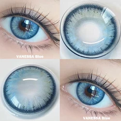 Lentes de contacto marrones para maquillaje de ojos, lentillas de Color Natural, 1 par