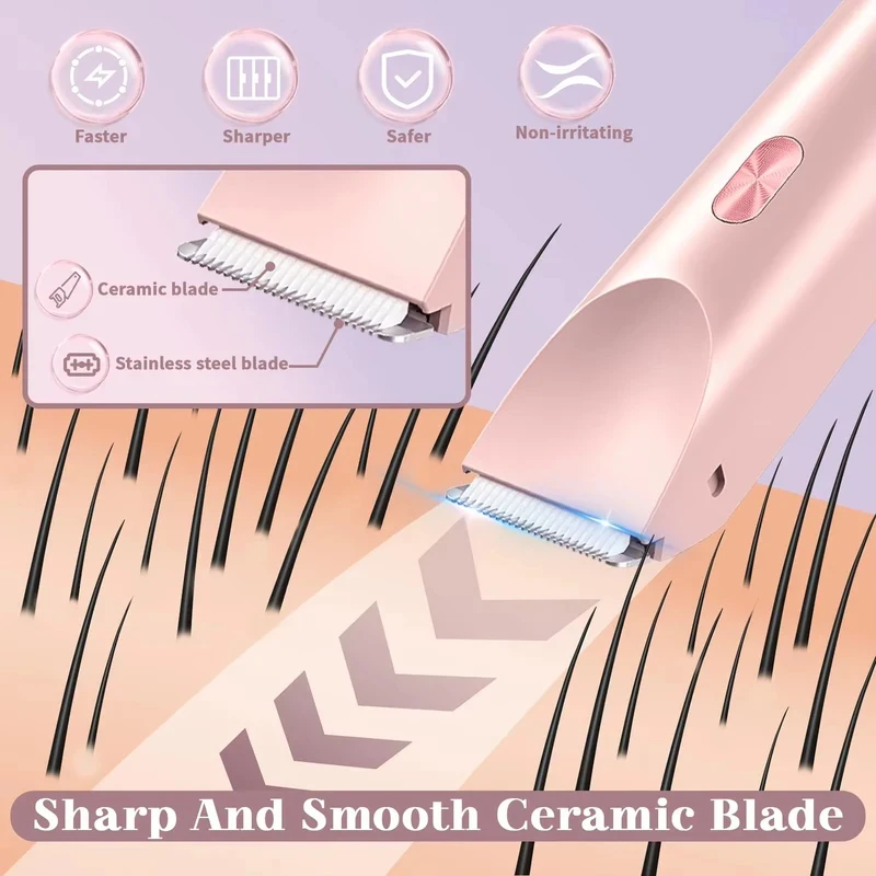 Electric Shaver for Woman Double Head Dual Purpose Female Razor Body Epilator Leg Underarm Bikini Electric Hair Remover Trimmer image 3
