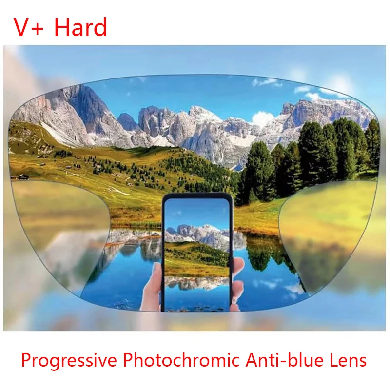 Premium breedste gezichtsveld Progressieve lenzen Vrije vorm Bijziendheid Multifocale optische lens op sterkte Zie ver en dichtbij Verifocaal