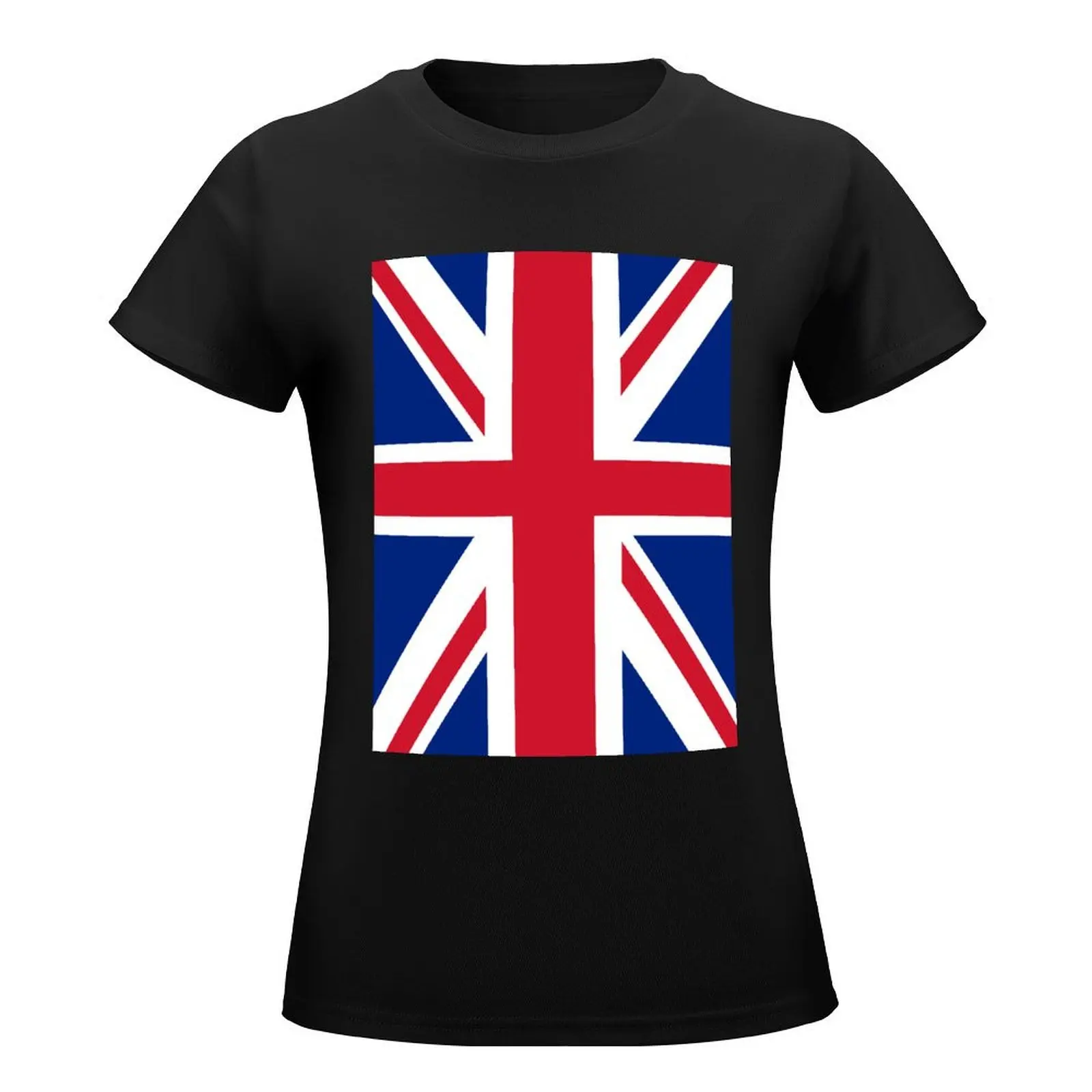 Union Jack Flag T-Shirt vintage clothes cute tops Women's summer blouses 2024