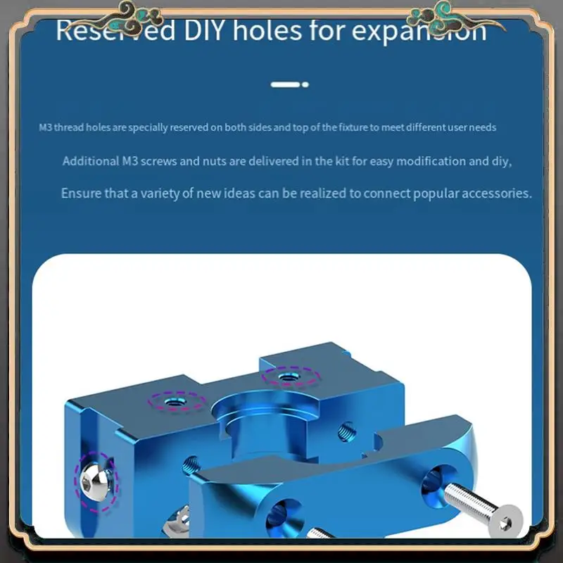 Reliable-All Metal Mount Fixed Blocks For E3D Hotends For CR10S Ender 3 ENDER 5 For E3D V5/V6 /Volcano/Mosquito/Dragon Hotends