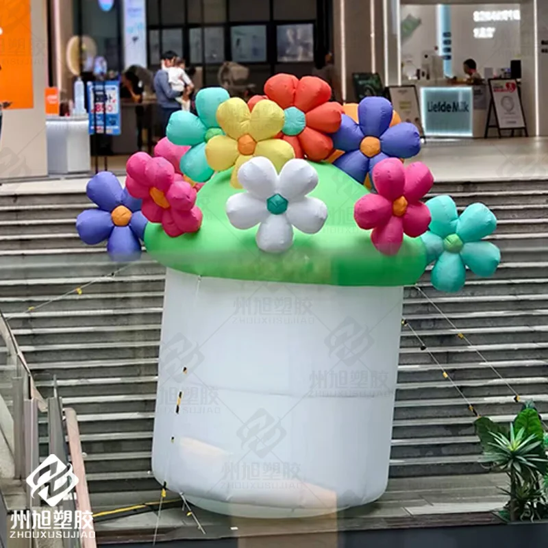 

Надувные цветы, воздушные модели на растительной основе с выдувными устройствами, наружный квадрат и подвесной декоративный реквизит для торгового центра.