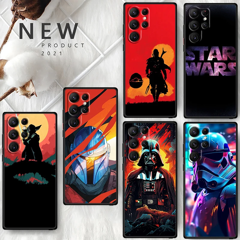 

Disney Star Wars Yoda Art For Samsung Galaxy S24 S23 S22 S21 S20 FE S10 S10E Plus Ultra Pro Lite 5G Black Funda Phone Case