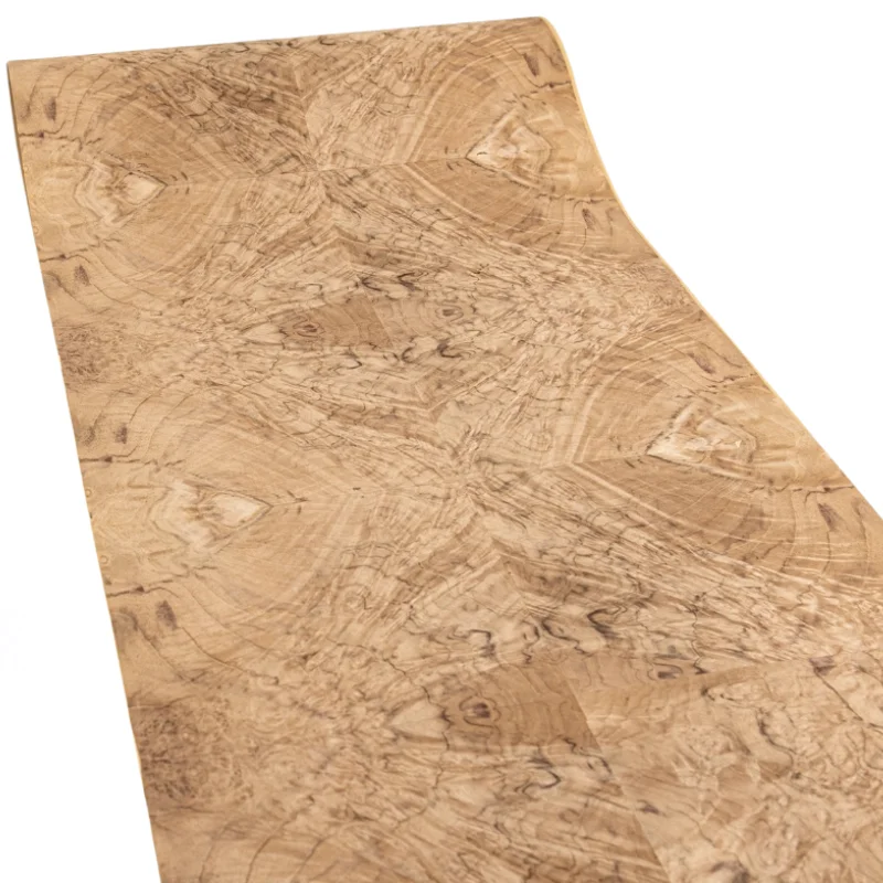 

250*58cm Natural Walnut Burl Wood Veneer Bookmatch Washed for Wall Panel TableTops Furniture Door Decor Veneer(back Kraft paper)