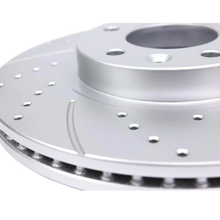 Rotores de freno ranurados perforados delanteros y traseros y pastillas de freno de cerámica Kit de freno de repuesto para Hyundai Sonata Kia Optima 2011 201