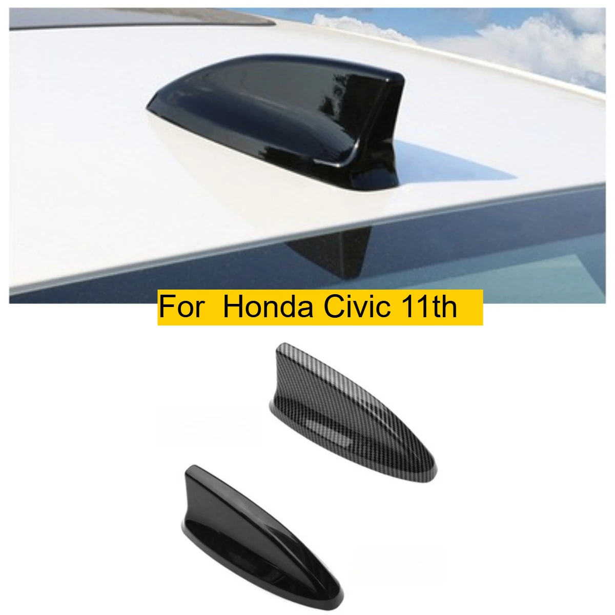 

Для Honda Civic 11th 2022 2023 2024 поколения модифицированная антенна в виде плавника акулы, декоративная крышка, аксессуары от низкого до высоты