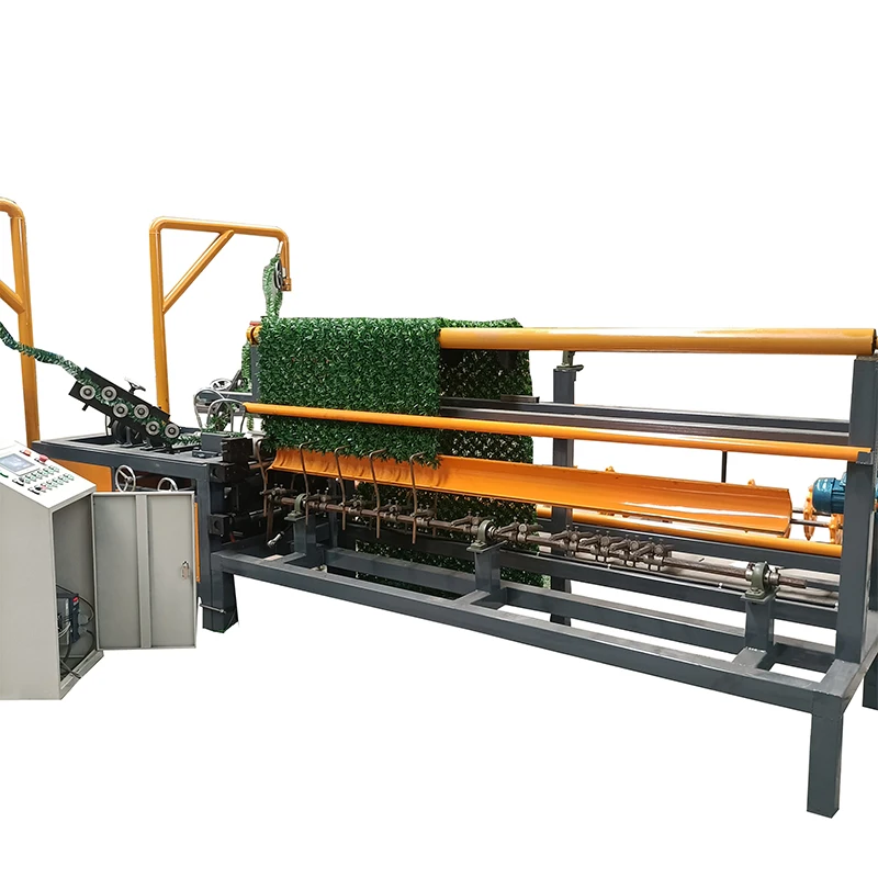

Fully Automatic Green Synthetic Grass Net Machine Grass Fence Knitting Machine Artificial Boming Grass Wire Fence Making Machine