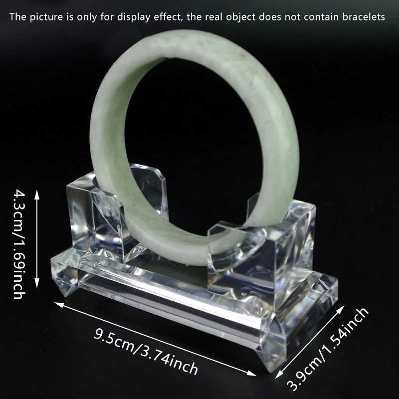1Pcs Clear Jewelry Bracelet Display Holder Bangle Organizer Rack Acrylic Bracelet Display Collar Stand Holder Practical Use Tool