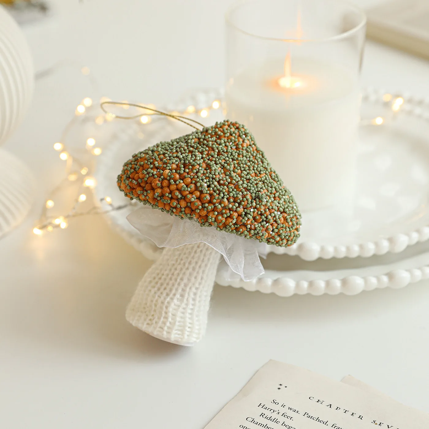 الشمبانيا الملونة رغوة عيد الميلاد حلي معلقة بريق المغلفة النسيج المغطاة 2026 السنة الجديدة زينة شجرة عيد الميلاد