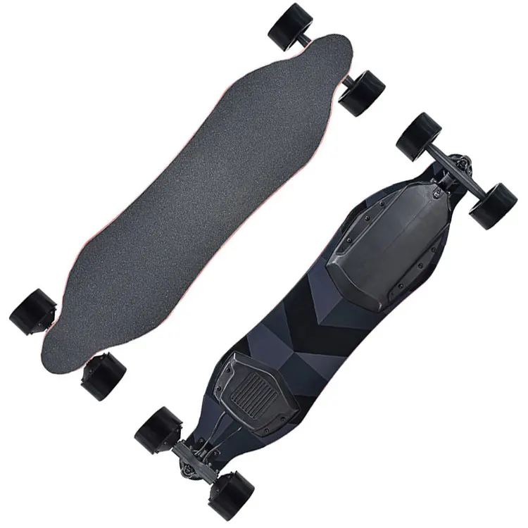تسليم سريع قوة محرك مزدوج 40kmh سرعة تتطور لوح التزلج الكهربائي 1200 واط Longboard Skateboard الكهربائية