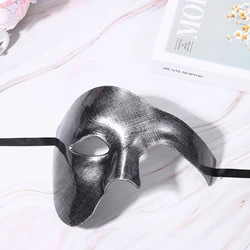 2024 Men's Masquerade Ball Mask Phantom of the Opera Mask Halloween Venetian Half Face Delicate Mystery Mask Carnival Ball Mask