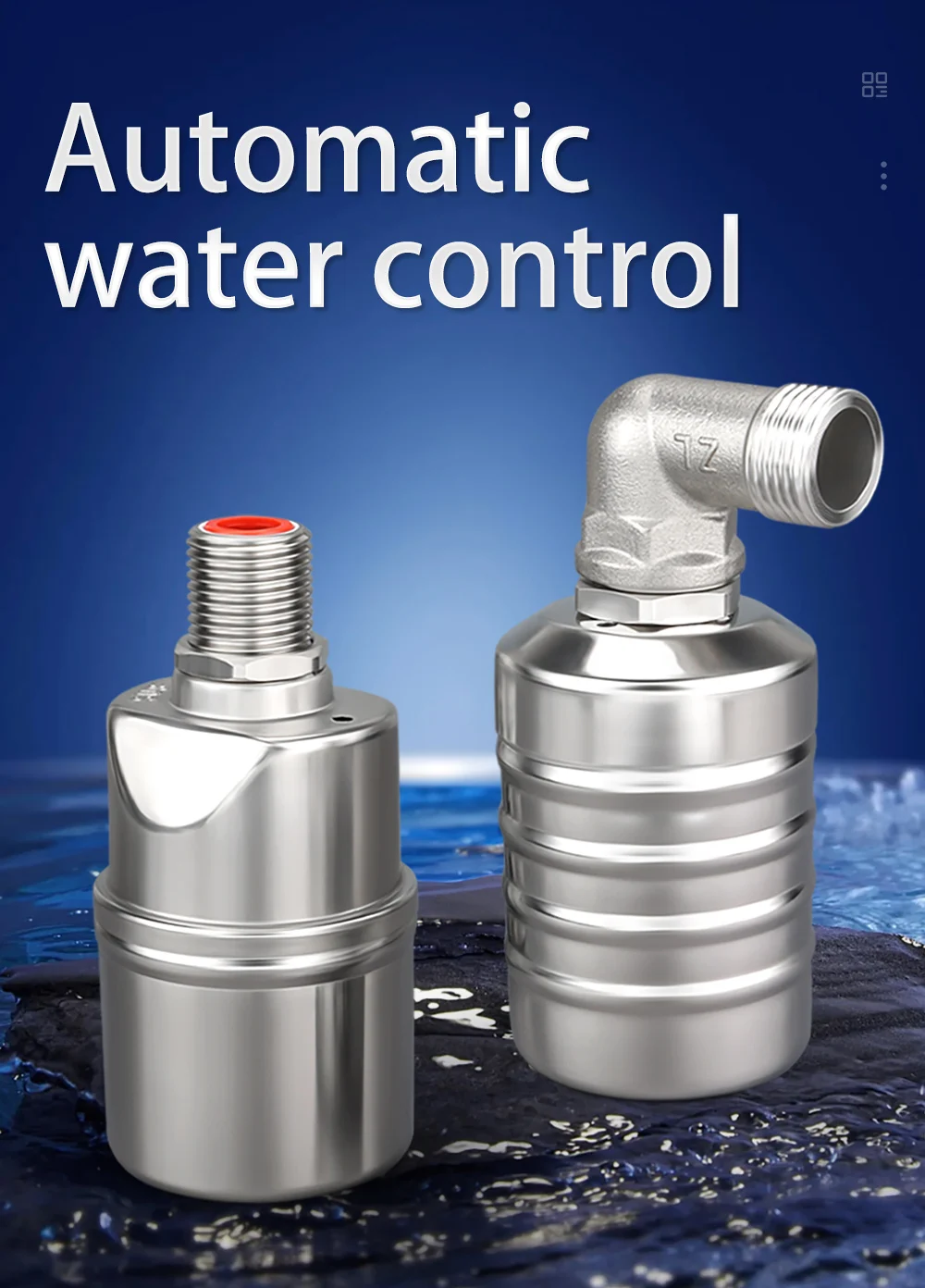 Automatisches Wasserstandsregelventil aus Edelstahl 304, 1/2 Zoll, 3/4 Zoll, 1 Zoll, großer Durchfluss, Schwimmerkugelhahn, Turm-Pool-Schalter, Lebensmittelqualität – Detail 1