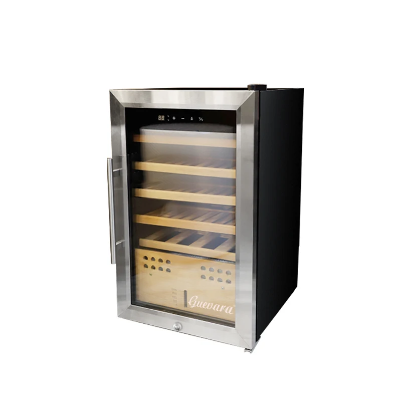 

For Electricity Led Light Cedar Wood Compressor Cooling Cigar Humidor Cabinet
