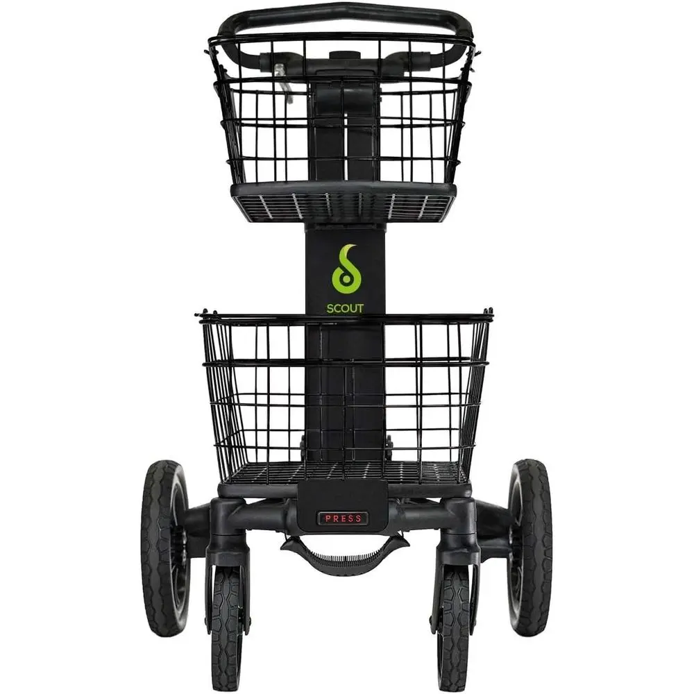 Vintage Black Cart with SCV1 All-Purpose Design