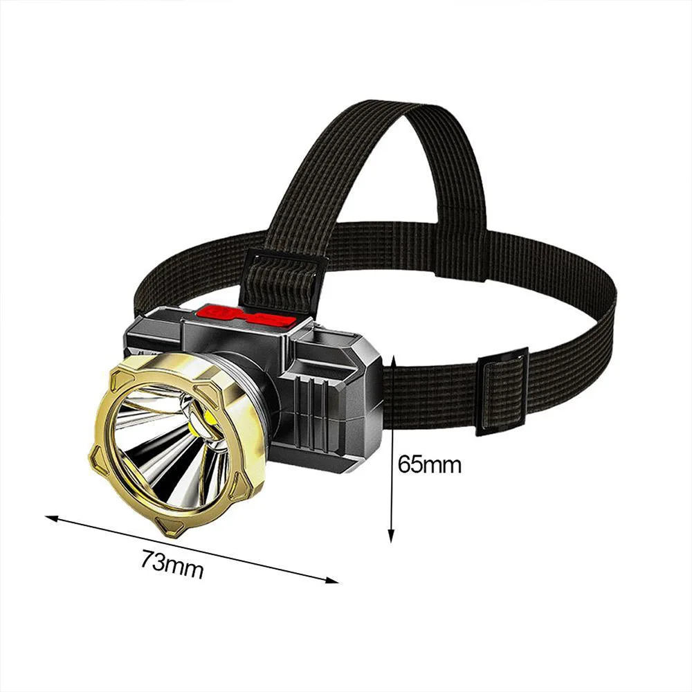 500M Long Range LED Headlamp Rechargeable Camping Lamp Tent Light Head Torch Waterproof Work Light Emergency Lamp Flashlight