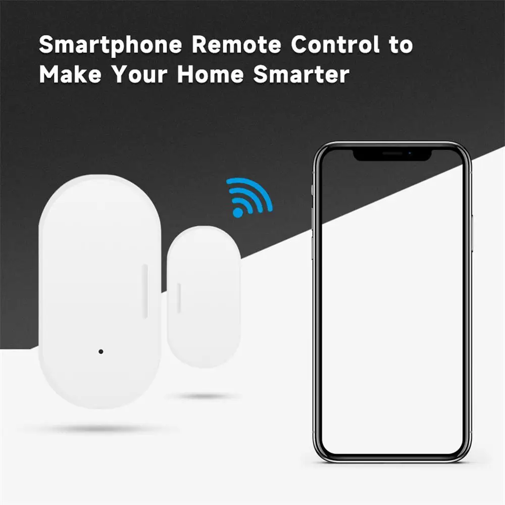 1~10PCS Tuya 3.0 Smart Door Sensor Door Open / Closed Detectors Security Protection Smart Life APP Control Via Alexa