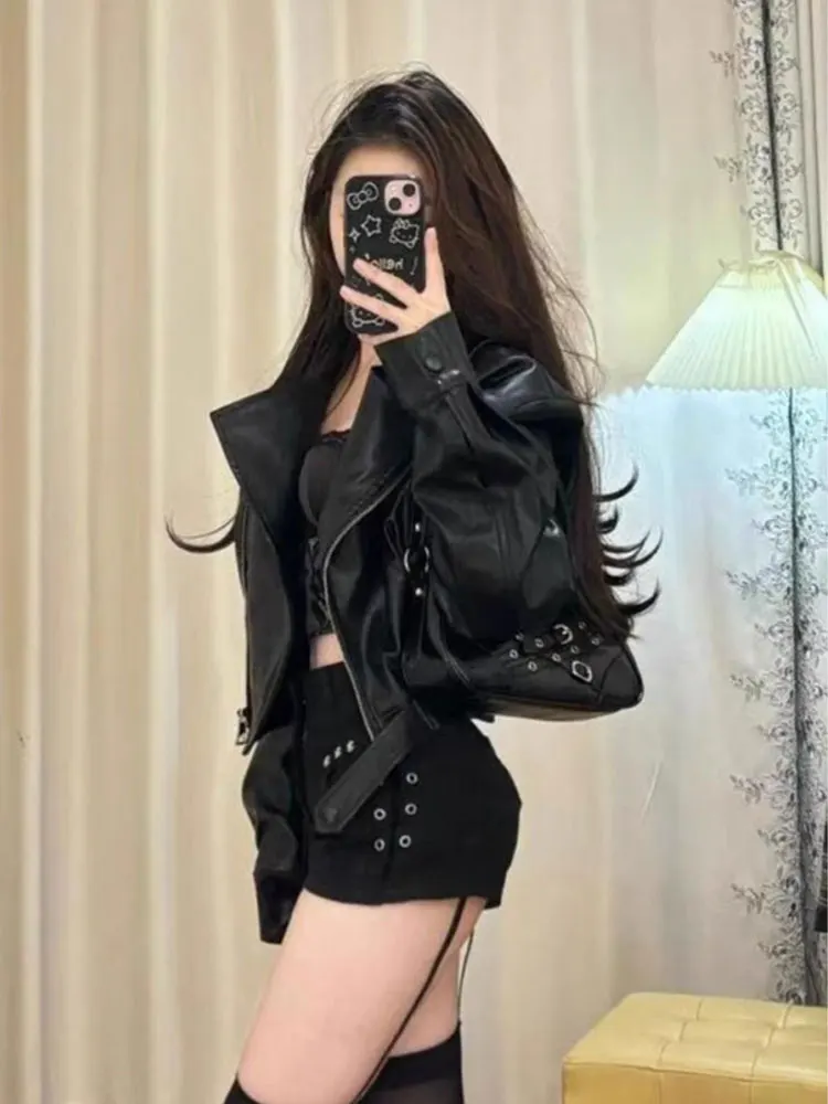 

Biker Jackets Womens Jacket Retro Spring Lace Beaded Bow Ruffles Ruched Princess Party Holiday Exquisite Romantic Halloween Chic