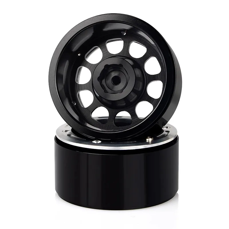 Model symulacyjny KYX, aluminiowa piasta koła 1.9, Capra SCX10, metalowa piasta koła z oponą zabezpieczoną przed przyleganiem.