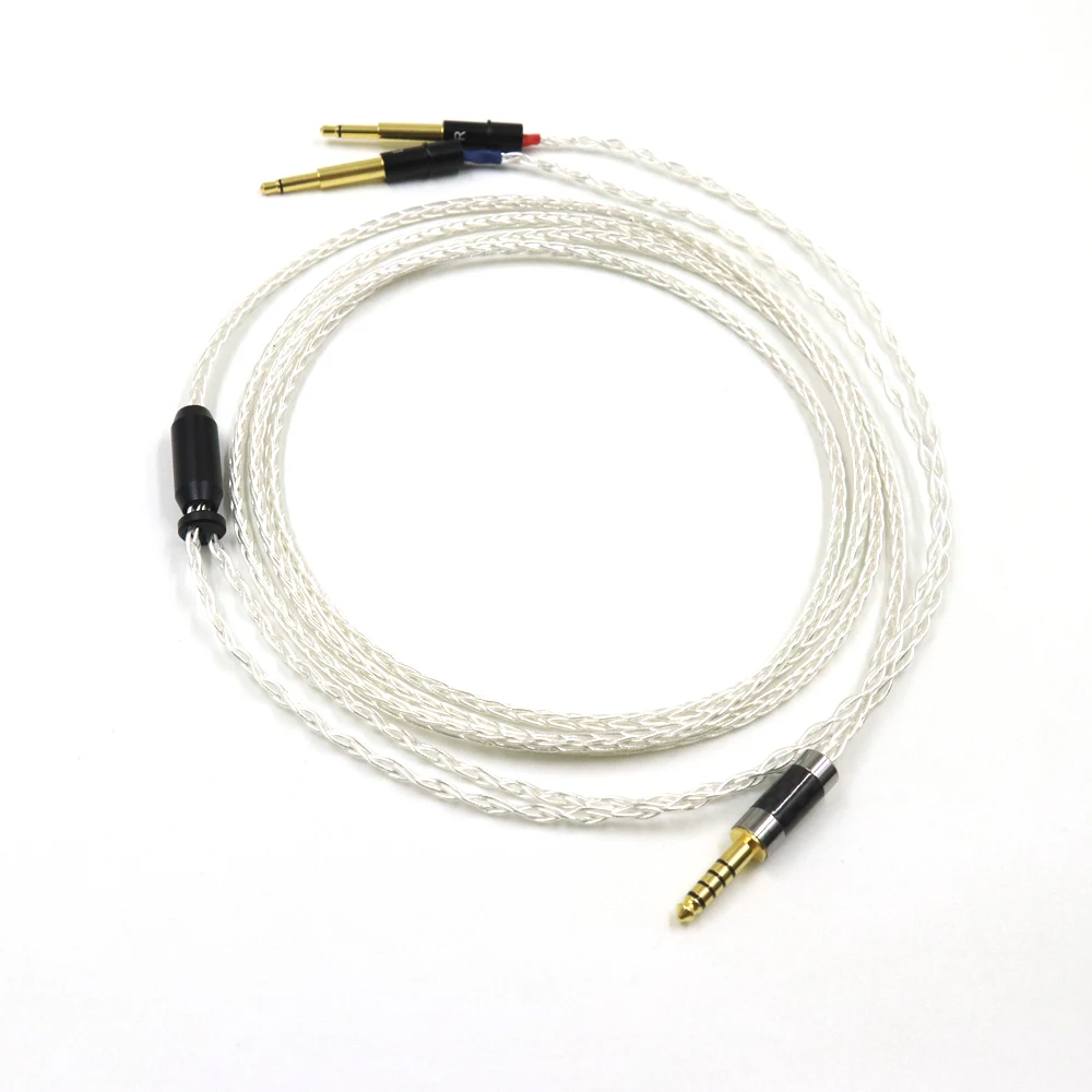 8 코어 7N OCC 실버 도금 HiFi 케이블 2.5/3.5/4.4/6.5mm 수 플러그 ForMeze 99 Classics NEO NOIR 헤드폰
